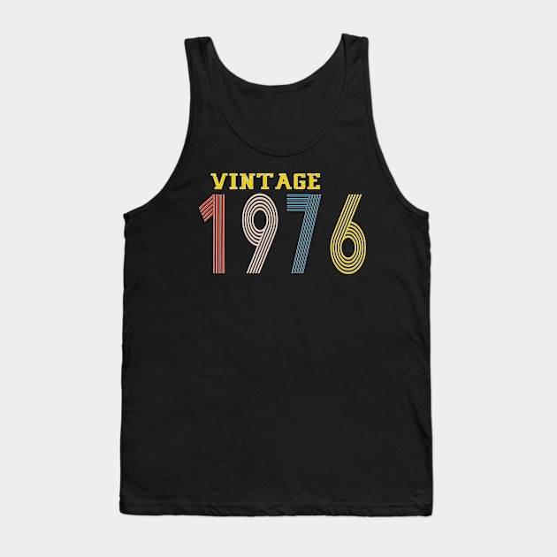 1976 vintage retro year Tank Top by Yoda